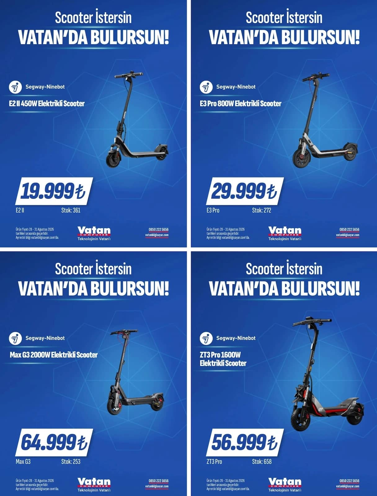Vatan Bilgisayar - Instagram Post'u 28 - 31 Ağustos 2026 - Sayfa 1