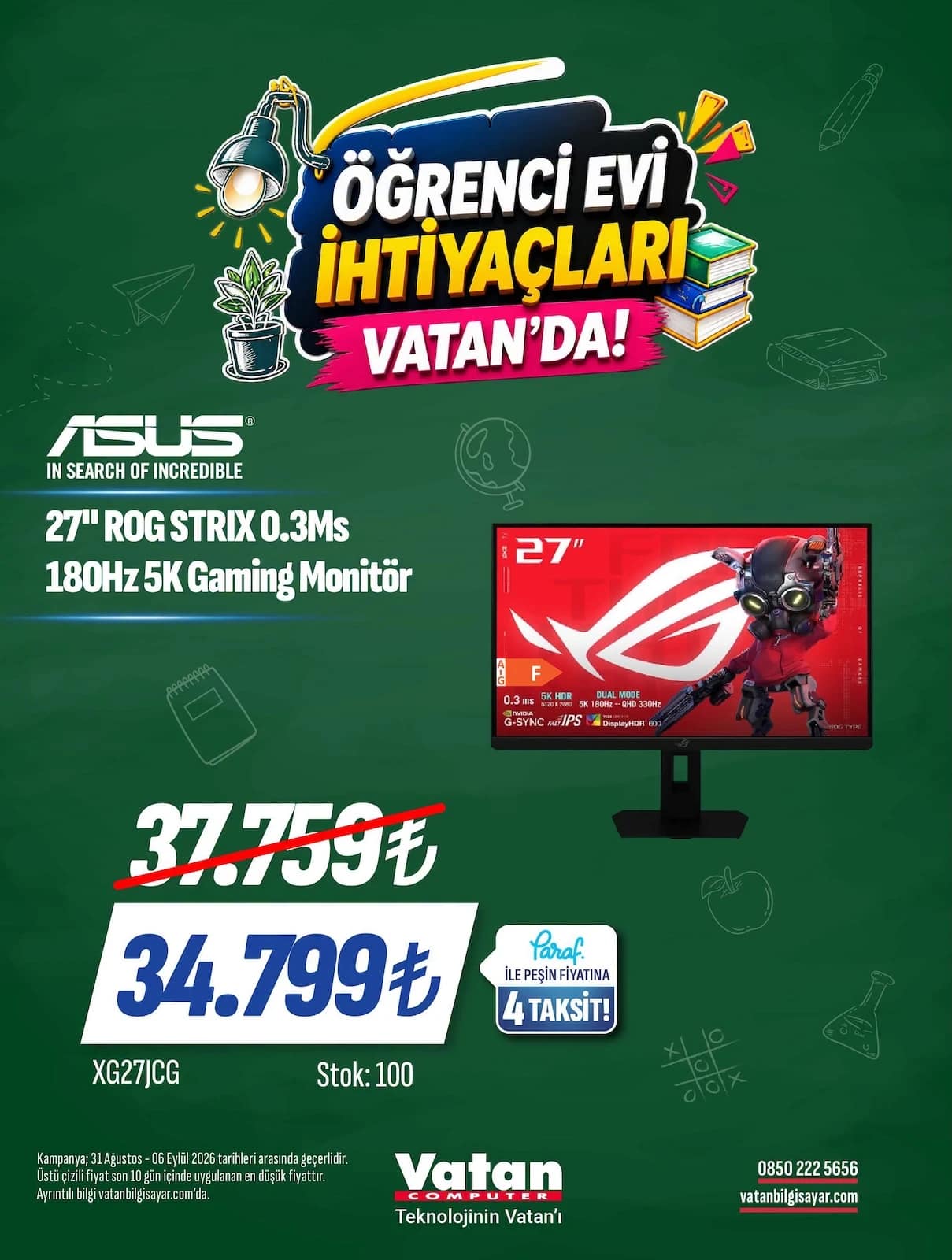 Vatan Bilgisayar - Facebook Paylaşımı 31 Ağustos - 06 Eylül 2026 - Sayfa 1
