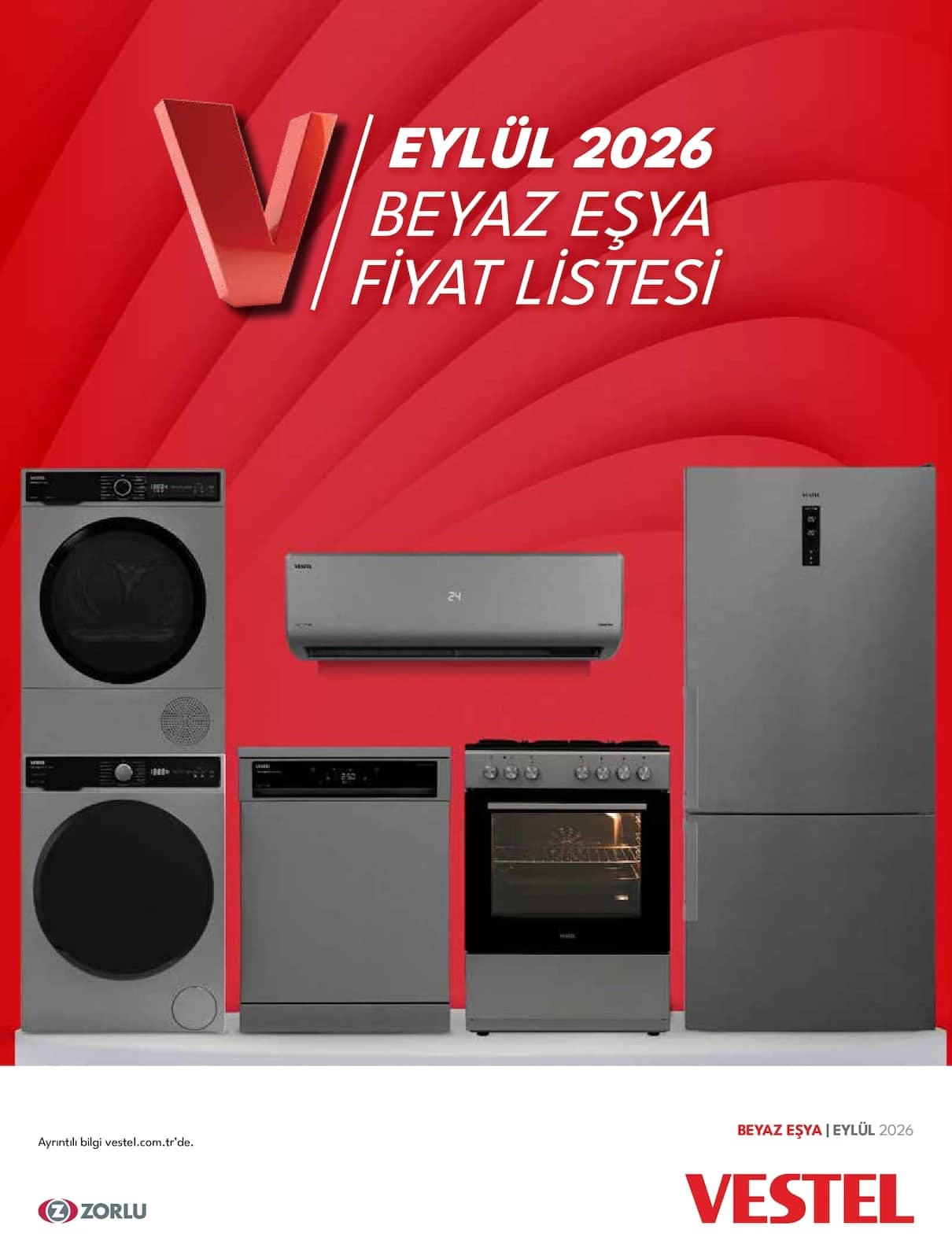 Vestel - Beyaz Eşya Broşürü 02 Eylül - 01 Ekim 2026