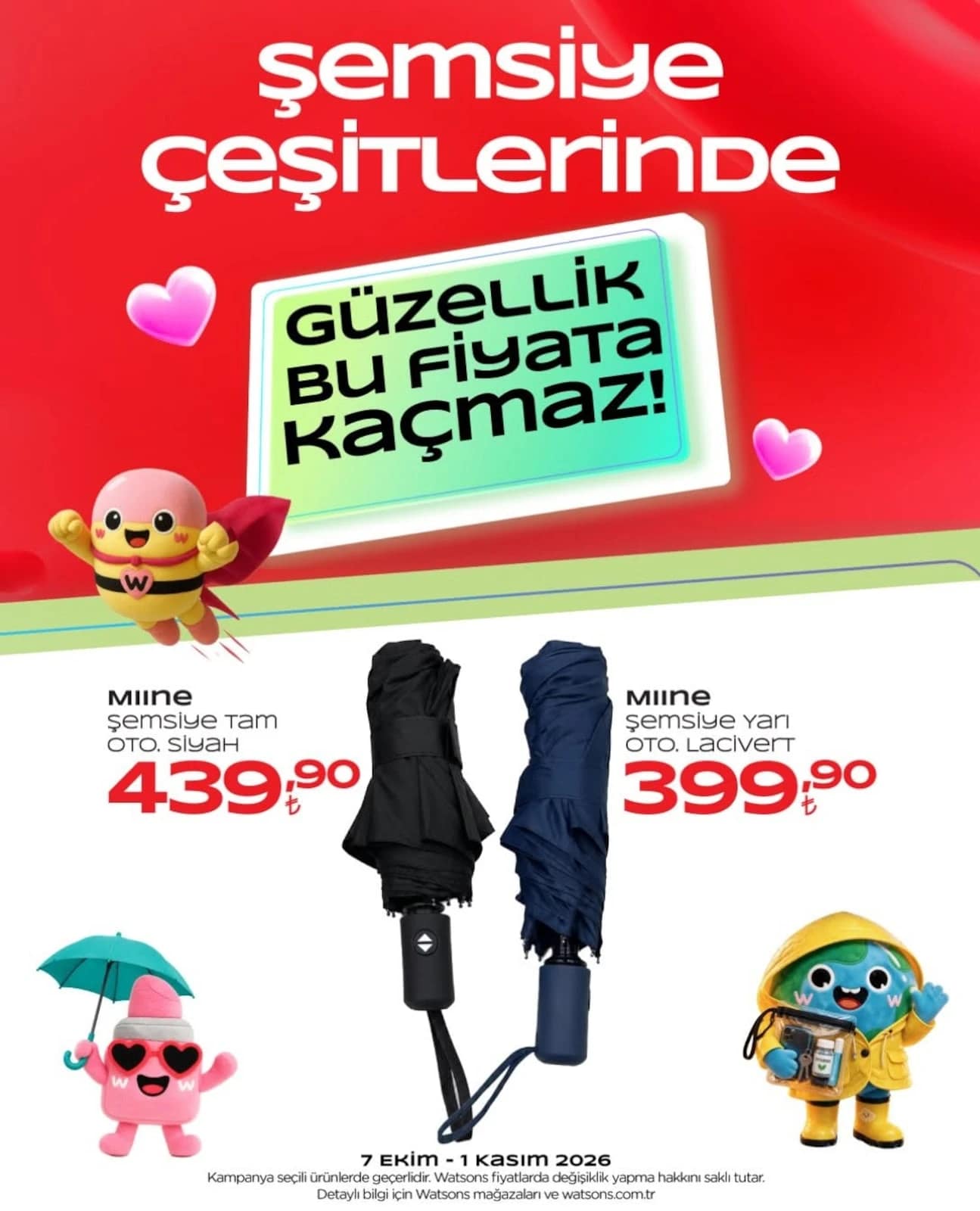 Watsons - Instagram Post'u 07 Ekim - 01 Kasım 2026 - Sayfa 1