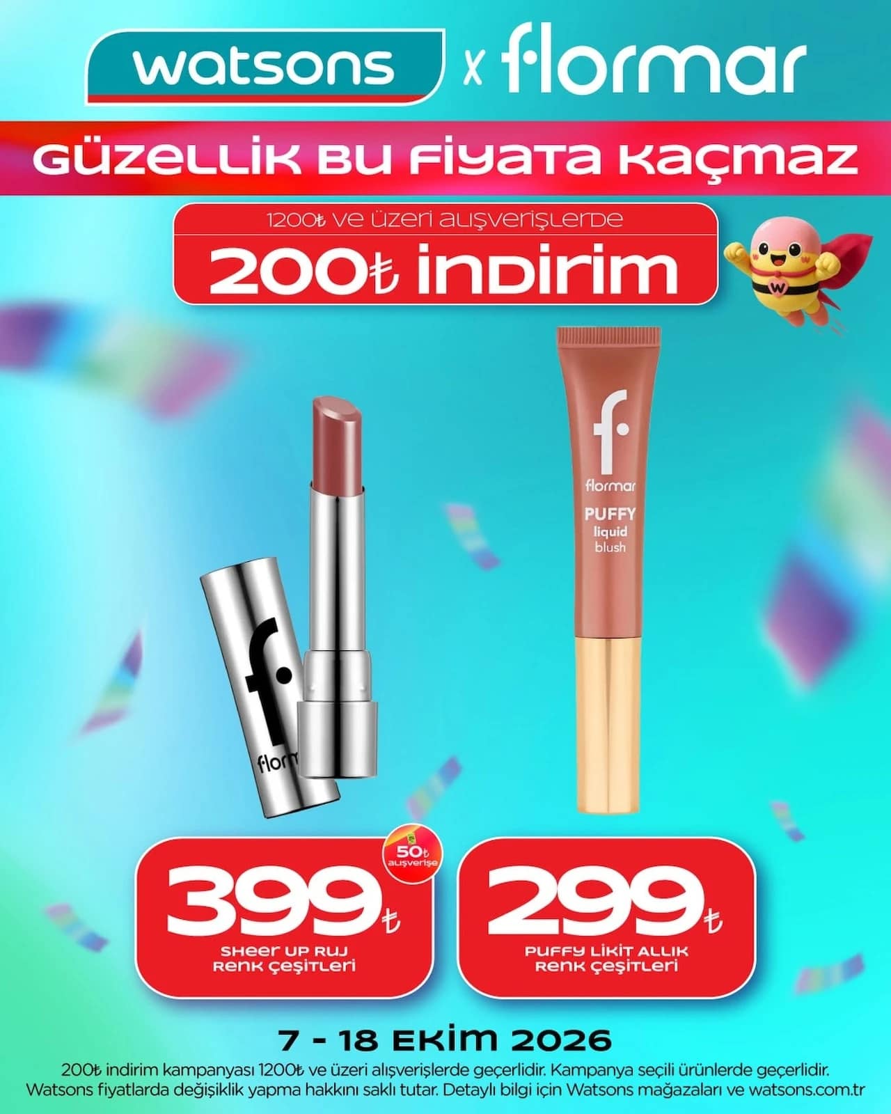 Watsons - Instagram Post'u 07 - 18 Ekim 2026 - Sayfa 1