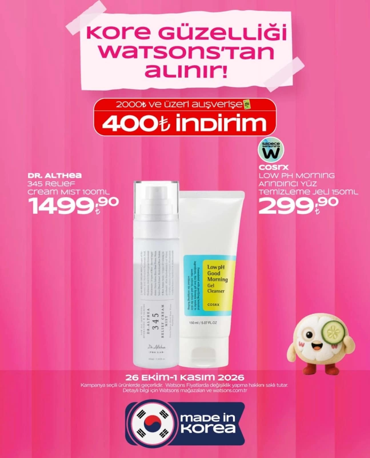 Watsons - Instagram Post'u 26 Ekim - 01 Kasım 2026 - Sayfa 1