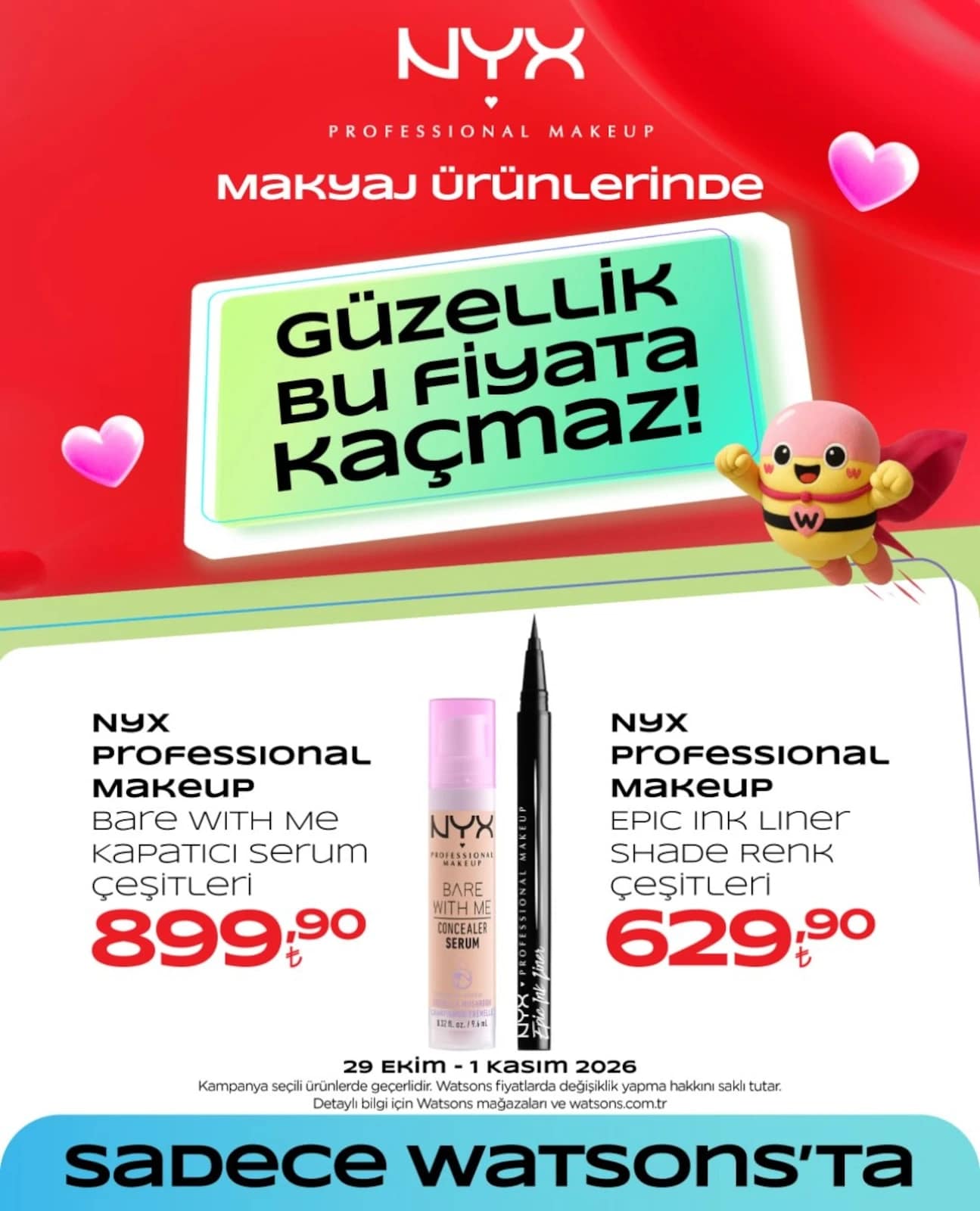 Watsons - Instagram Post'u 29 Ekim - 01 Kasım 2026 - Sayfa 1