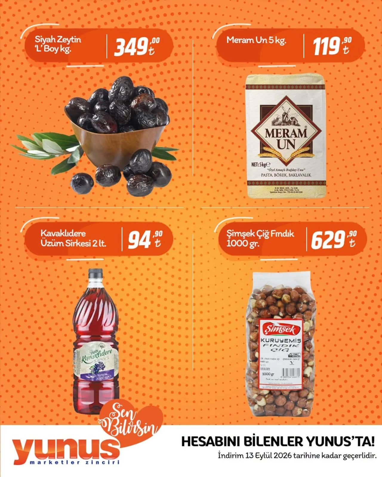 Yunus Market - Instagram Post'u 09 - 13 Eylül 2026 - Sayfa 1