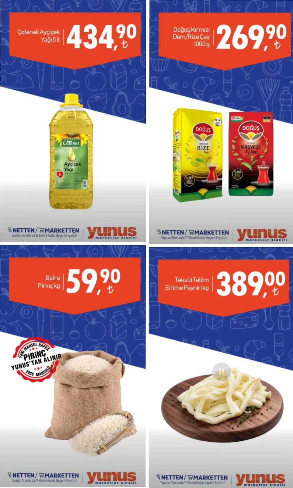Yunus Market - Instagram Post'u 09 - 17 Ekim 2026