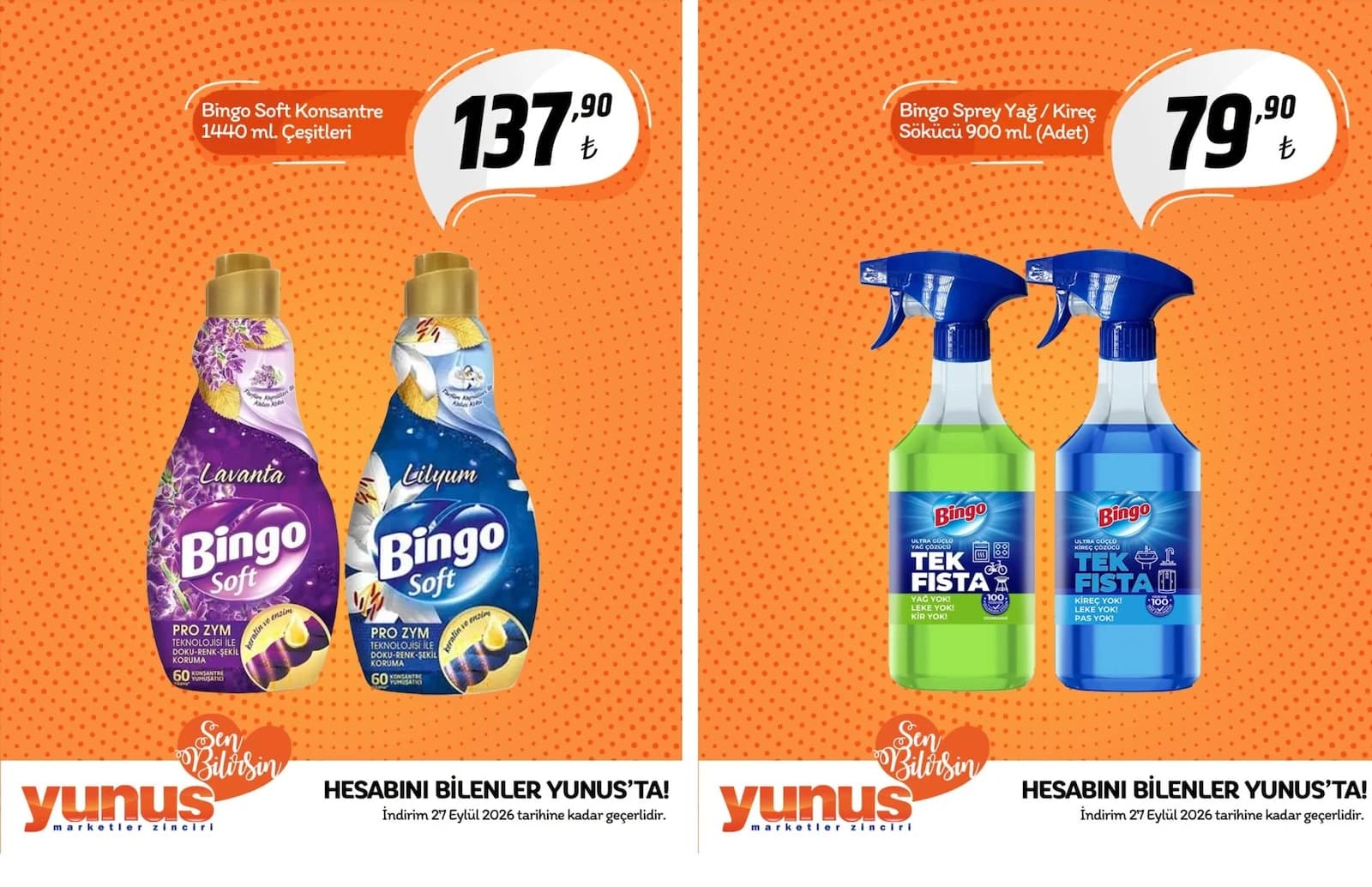 Yunus Market - Instagram Post'u 22 - 27 Eylül 2026 - Sayfa 1