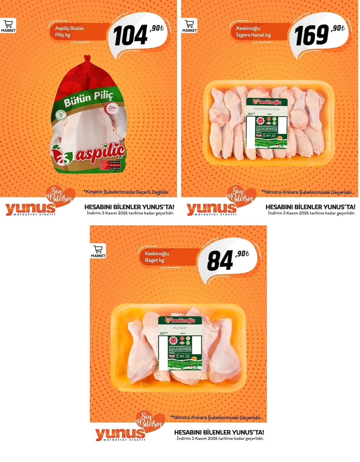 Yunus Market - Facebook Paylaşımı 29 Ekim - 03 Kasım 2026 - Sayfa 1