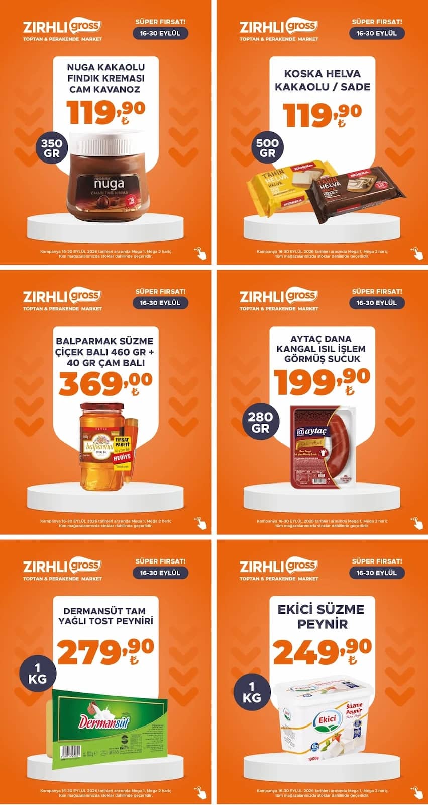 Zırhlı Toptan Market - İndirim Broşürü 16 - 30 Eylül 2026 - Sayfa 1