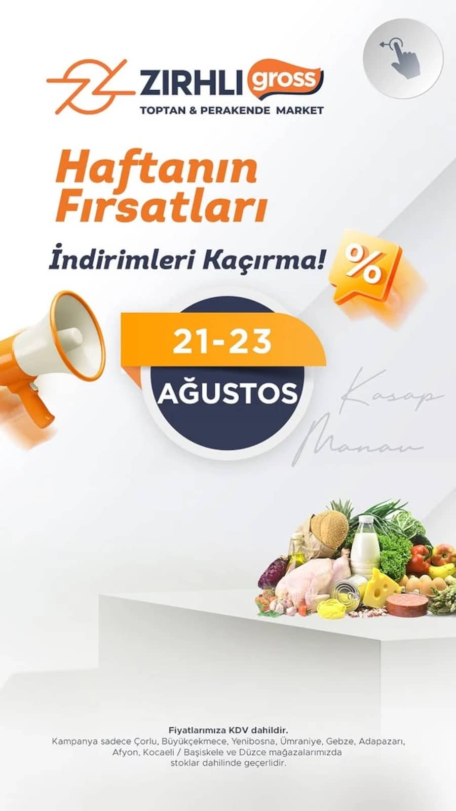 Zırhlı Toptan Market - İndirim Broşürü 21 - 23 Ağustos 2026