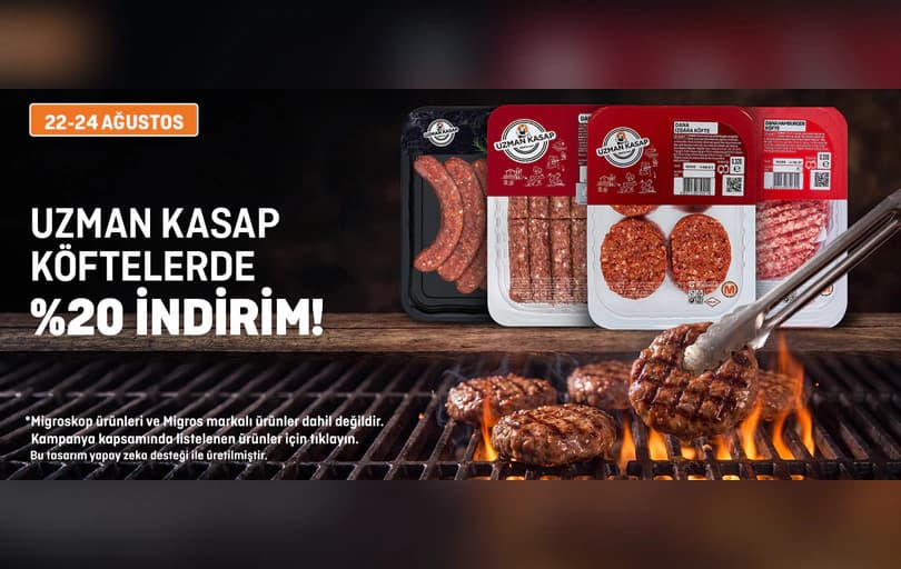 Uzman Kasap Köftelerde %20 İndirim