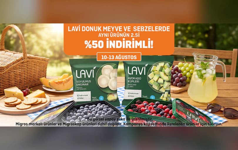 Lavi Donuk Meyve Ve Sebzelerde 2.si %50 İndirim