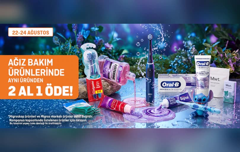 Ağız Bakım Ürünlerinde Aynı Üründen 2 Al 1 Öde