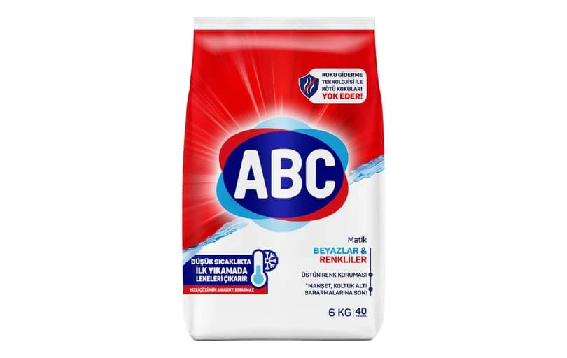 Abc Deterjan Matik Beyazlar & Renkliler 6 Kg 226 Tl