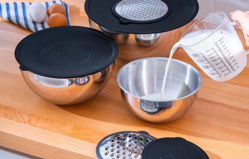 Acar Karat Çelik 9 Parça Rendeli Karıştırma Kabı 669 TL!