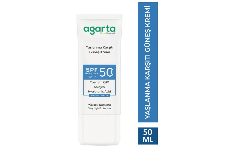 Agarta Spf 50+ Yüz Güneş Kremi 50 Ml Tüm Cilt Tipleri İçin Kolajen Destekli Nemlendirici 345tl (6 Ayın En Düşük Fiyatı)