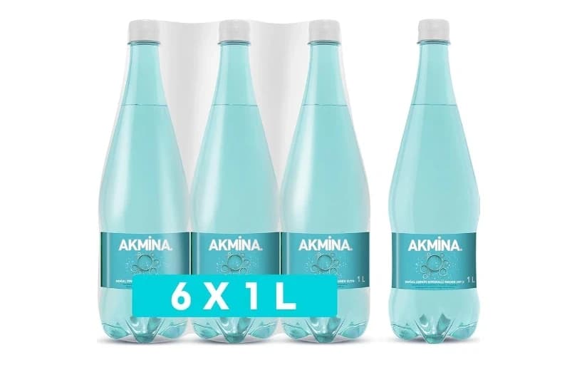 Akmina Doğal Mineralli Maden Suyu 6x1 L 94 Tl Fırsatı
