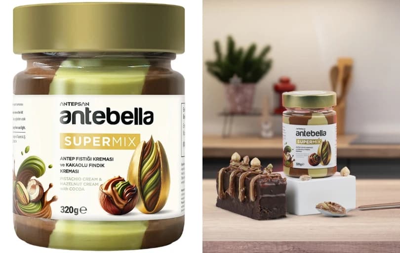 Antebella Süper Mix Fıstık Kreması & Kakaolu Fındık Kreması 209₺ (4 Adet Alımda 184₺)