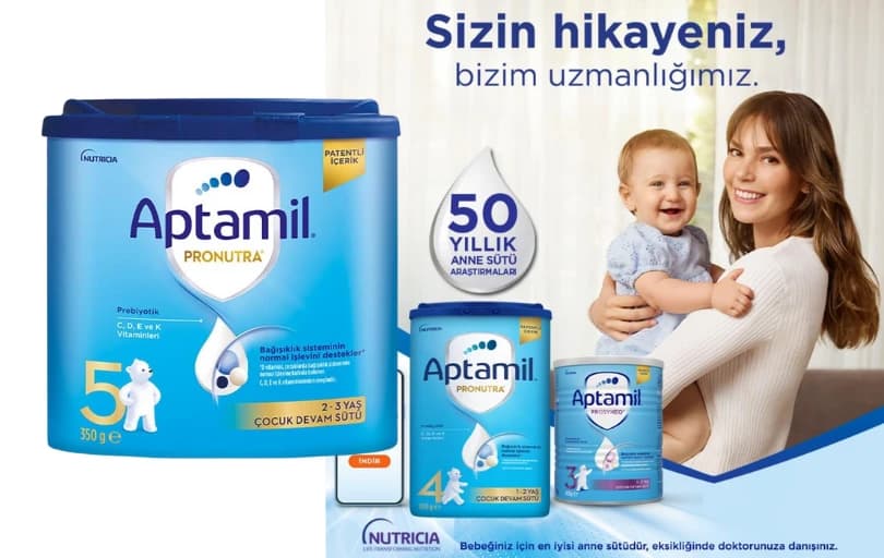Aptamil 5 Prebiyotikli Çocuk Devam Sütü 350 Gr - 277 TL