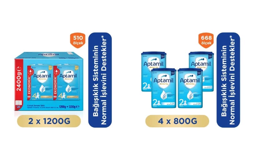 Aptamil Devam Sütü ve Atıştırmalıkta İndirim