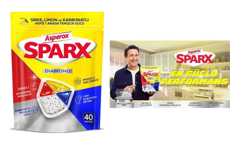 Asperox Sparx Bulaşık Makinesi Kapsülü 40'lı 110 TL (5 Adet Alımda 99 TL)