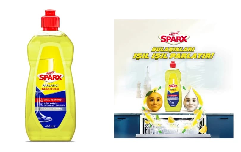 Asperox Sparx Bulaşık Makinesi Partlatıcı & Kurutucu 400 Ml 61 Tl