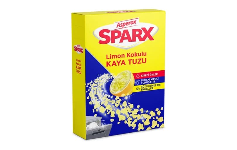 Asperox Sparx Limon Kokulu Bulaşık Makinesi Kaya Tuzu 1, 5 Kg 63tl