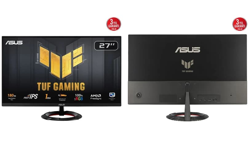 Asus Tuf Gaming Vg279Q3R 27 Fast Ips 1920X1080 1Ms 180Hz Monitör (6 Ayın En Düşük Fiyatı)