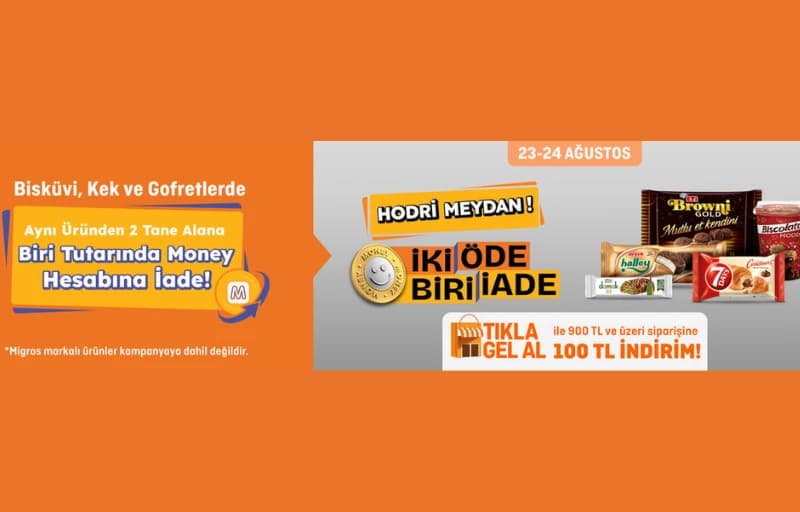Atıştırmalıklarda 2 Öde 1’i İade