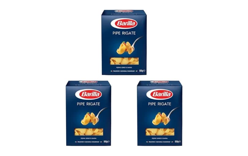 Barilla Mantı Makarna (pipe Rigate) 500 G. 3lü Paket 117tl