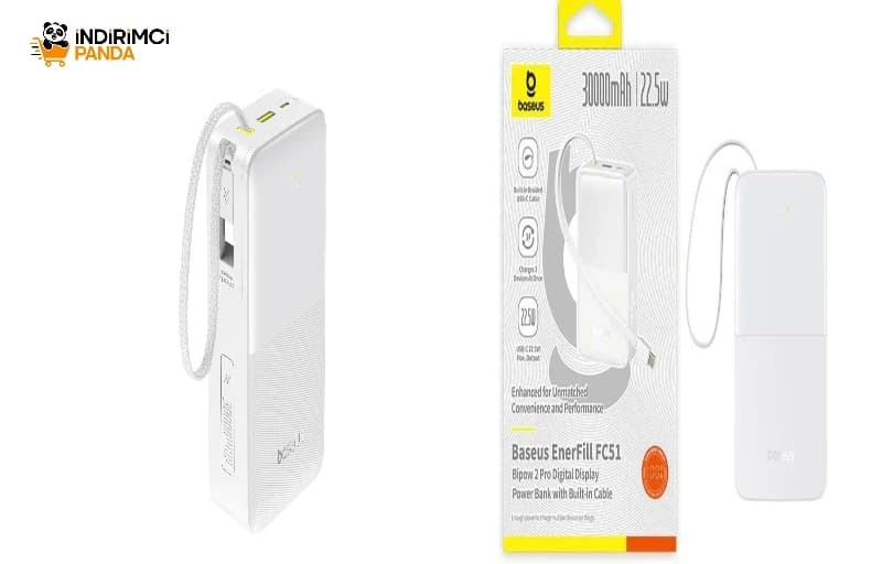 Baseus Enerfill Fc51 30.000 Mah Beyaz 2.309,30 Tl