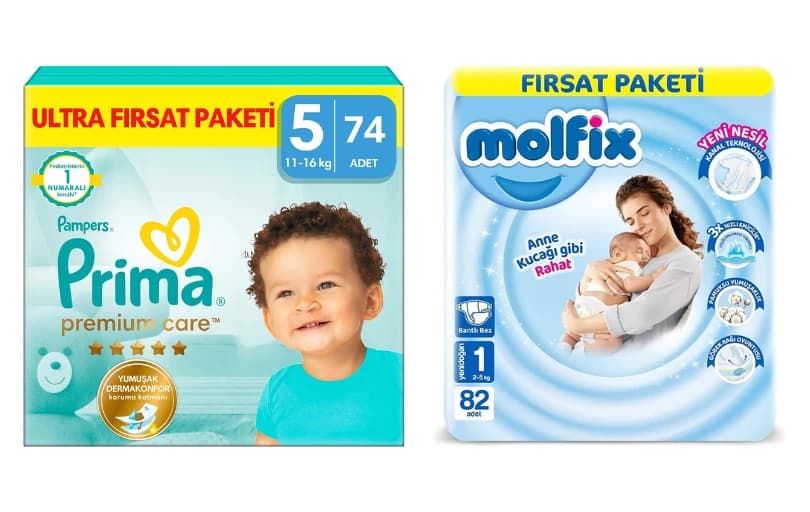 Bebek Bezlerinde 2000 TL'ye 400 TL İndirim