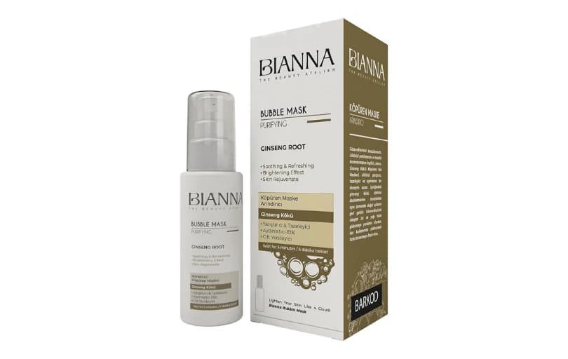 Bianna Köpüren Maske Bubble Mask Ginseng Özlü Ve Yatıştırıcı Köpüren Maske - 75 Ml 72tl (6 Ayın En Düşük Fiyatı)