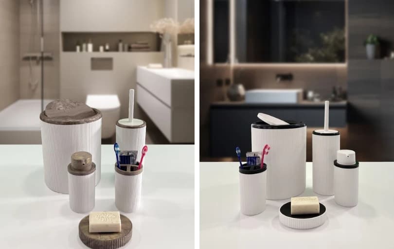 Biltaş Plastik Auaro 5 Parça Yuvarlak 5'li Banyo Seti 230₺ (kargo Ücretsiz)