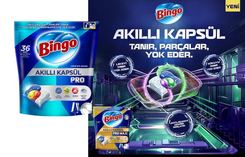 Bingo Akıllı Kapsül Bulaşık Makinesi Tableti 36'lı 3 Al 2 Öde