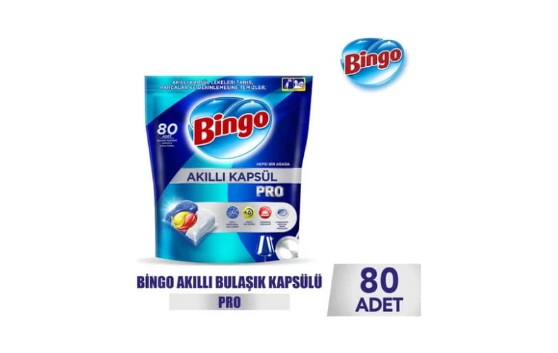Bingo Akıllı Kapsül Pro Bulaşık Makinesi Deterjanı Tableti 3 Al 2 Öde Ve Kupon İle 284 Tl