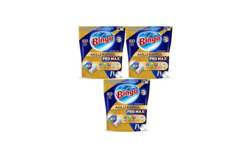 Bingo Akıllı Kapsül Pro Max Bulaşık Makinesi Deterjanı180 Adet 864tl (6 Ayın En Düşük Fiyatı)