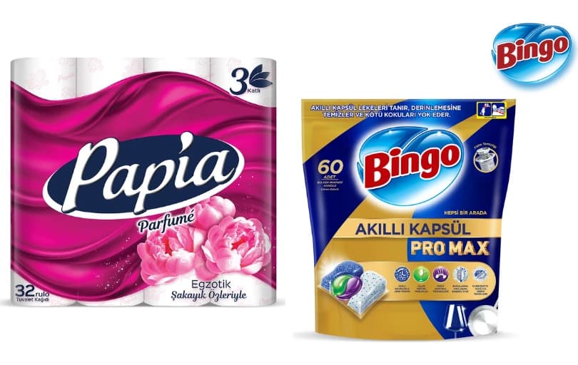 Bingo - Familia - Papia Ürünlerinde 600 TL'ye 100 TL İndirim + %10 İndirim Fırsatı