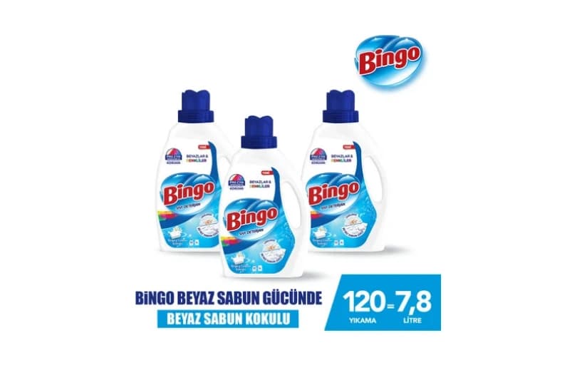 Bingo Sıvı Performans Çamaşır Deterjanı Beyaz Sabun 2600 Ml 3lü 501tl (6 Ayın En Düşük Fiyatı)