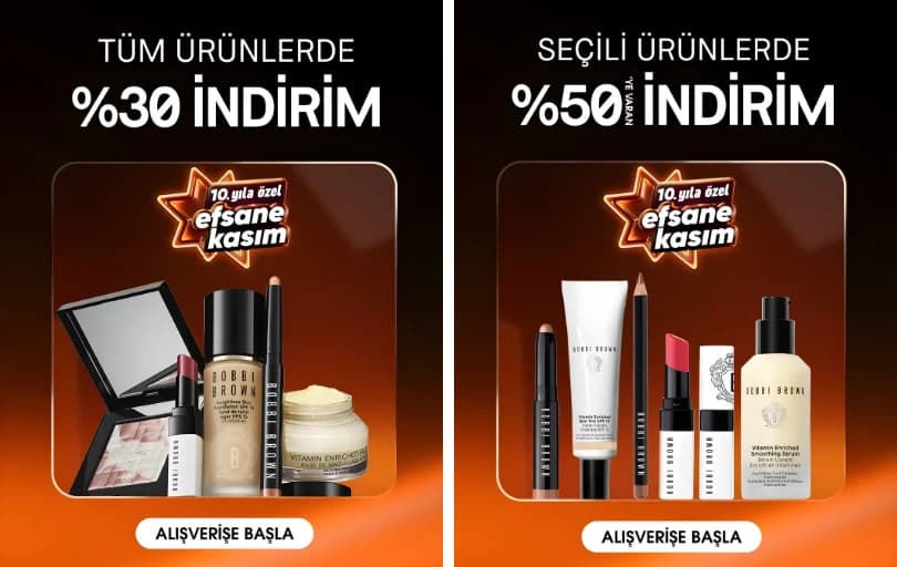 Bobbi Brown’da Lüks Dokunuş: %50’ye Varan Efsane Kasım İndirimi