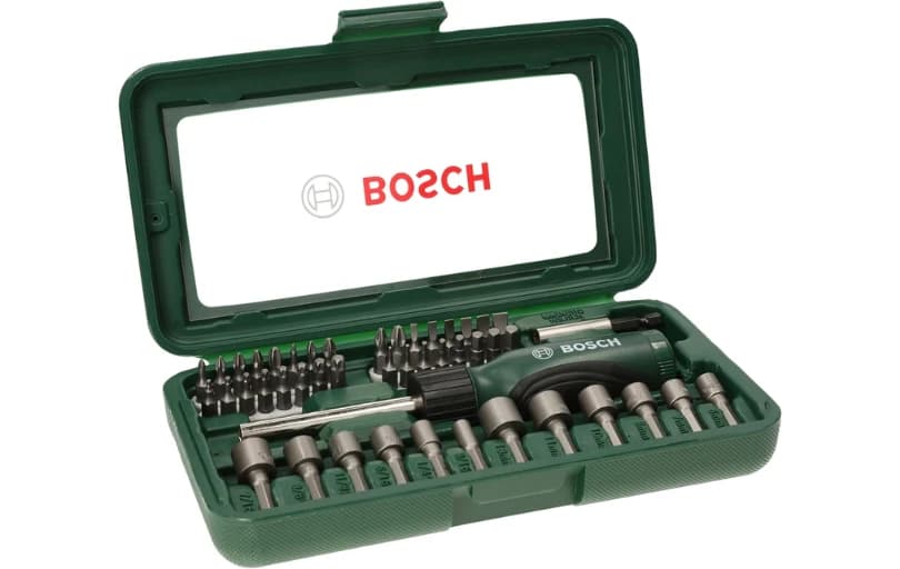 Bosch 46 Parça Tornavida, Vidalama ve Lokma Uçlu Aksesuar Seti 557 TL