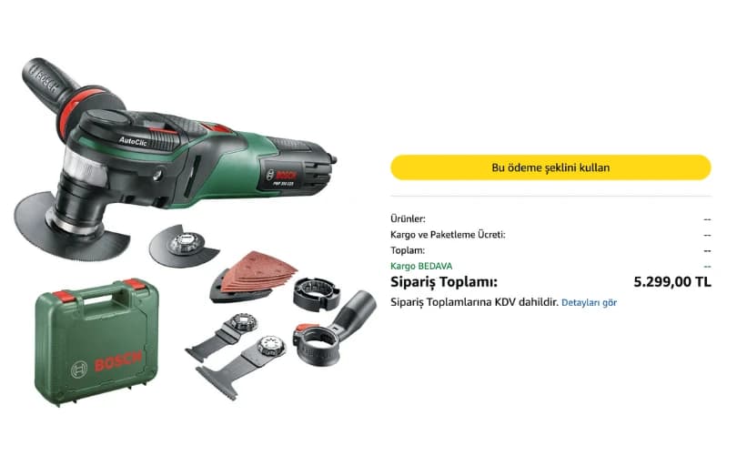 Bosch Çok Fonksiyonlu El Aleti 5.300₺
