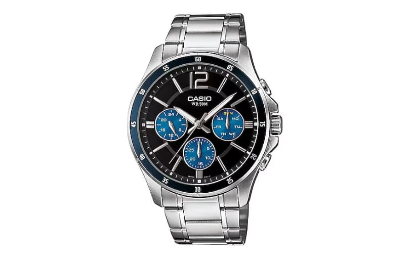 Casio Standart Çelik Kordon Siyah-mavi Erkek Kol Saati 2.914tl