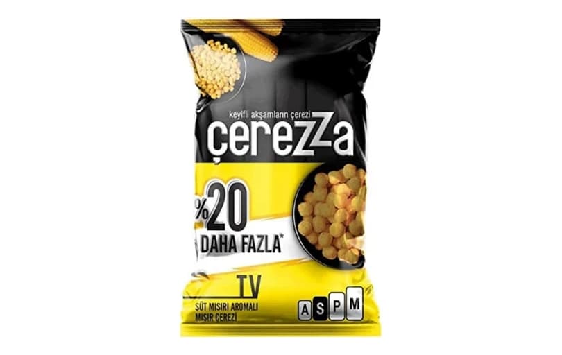 Çerezza Tv Süt Mısır Aromalı Mısır Çerezi Süper Boy 117 Gr 46tl