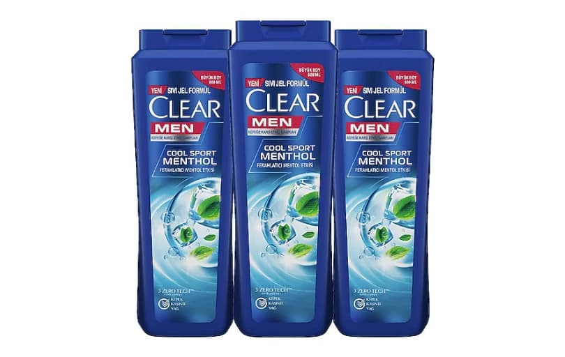 Clear Men Cool Sport Menthol 600 Ml 3 Adet Kepek Şampuanı 409 Tl
