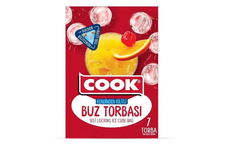 Cook Buz Torbası, Kendinden Kilitli (7 Adet/kutu İçi) 31tl (son 6 Ayın En Düşük Fiyatı)