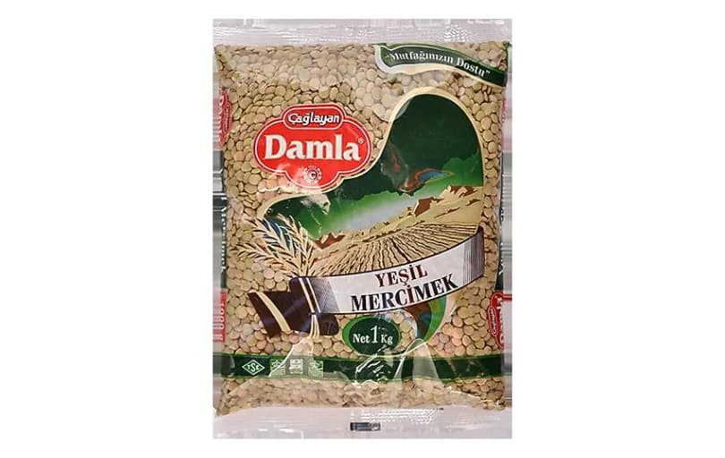 Damla Yeşil Mercimek 1 Kg 64tl (6 Ayın En Düşük Fiyatı)
