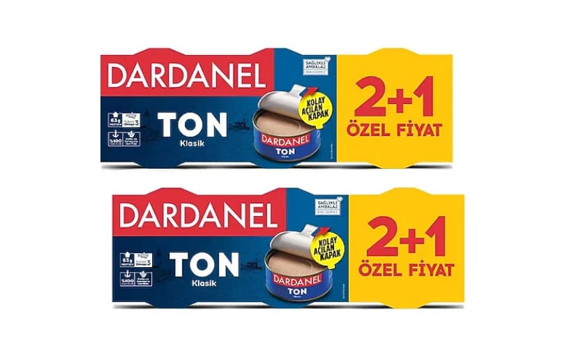 Dardanel Ayçiçek Yağlı Ton Balığı 3x140 G 2 Adet 359 Tl