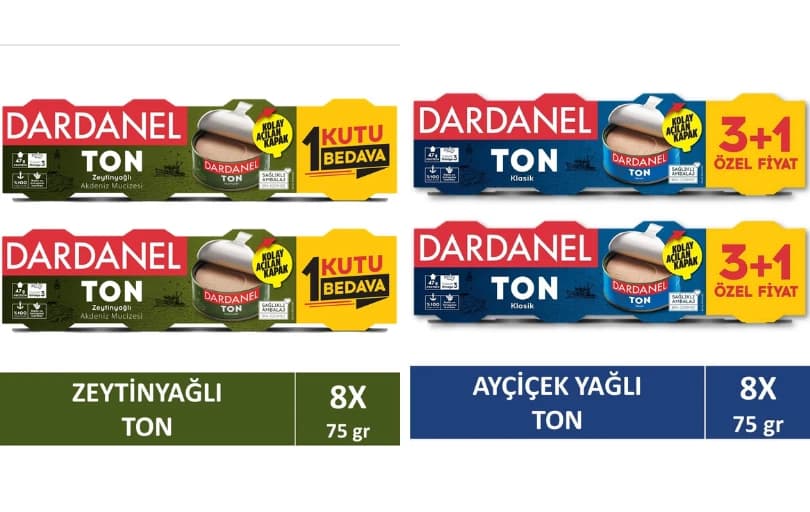 Dardanel Ürünlerinde %50'ye Varan İndirim ve 500/70₺ Kupon