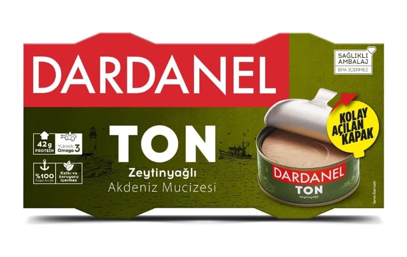 Dardanel Zeytinyağlı Ton Balığı 2X140 Gr 167 TL (4 Adet Alımda 125 TL) (Prime Özel)