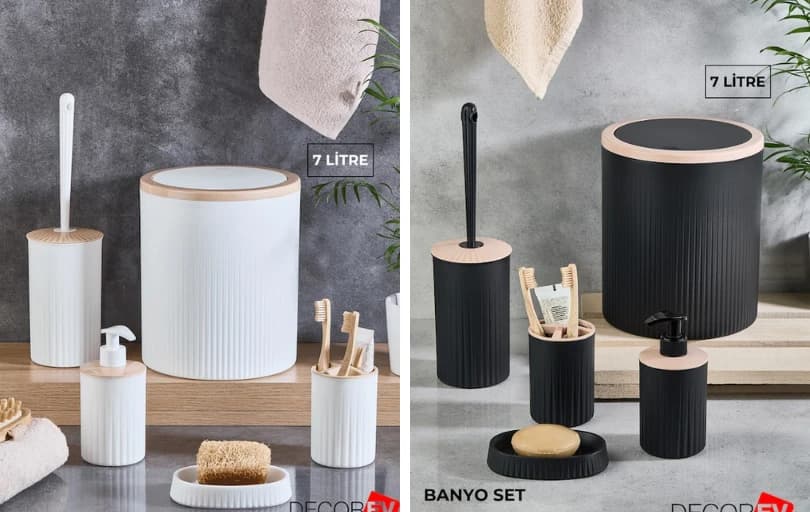 Decorev 5'Li Banyo Seti 169 TL (Kargo Bedava)